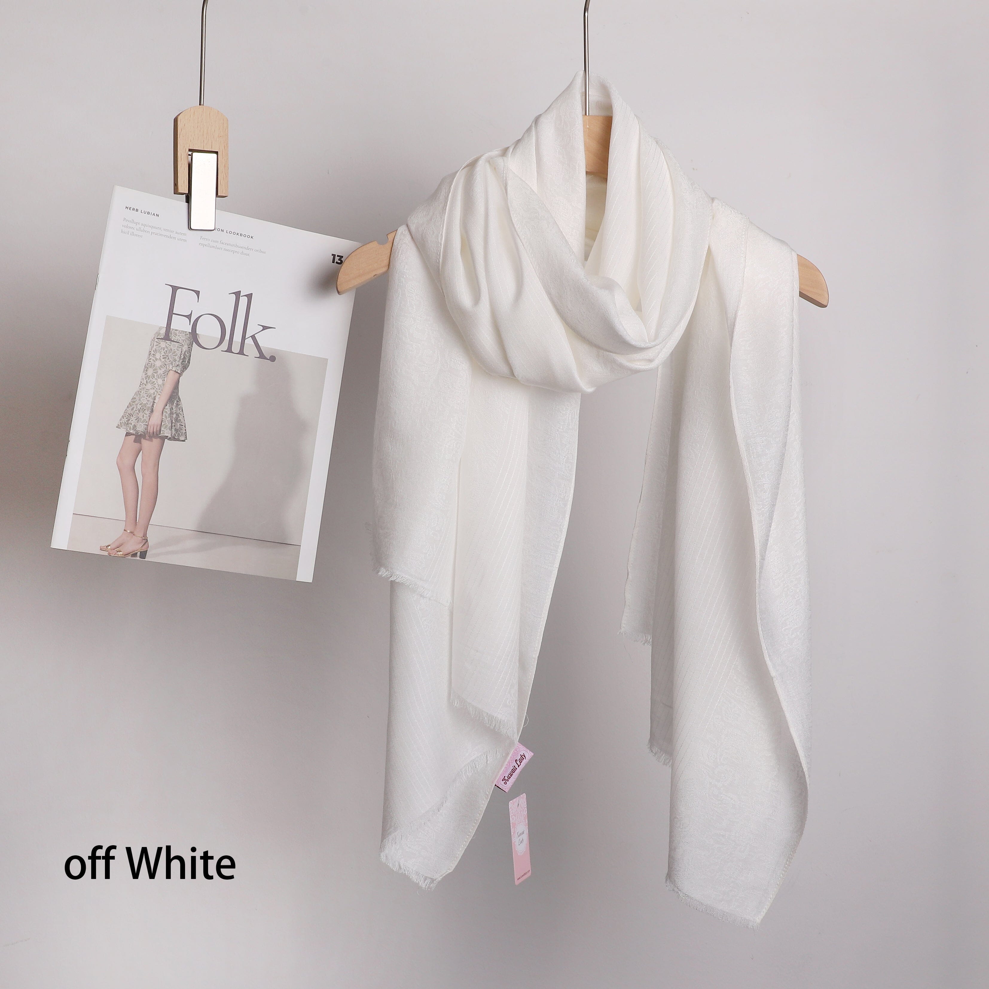 Linen Jacquard Stripes Scarf