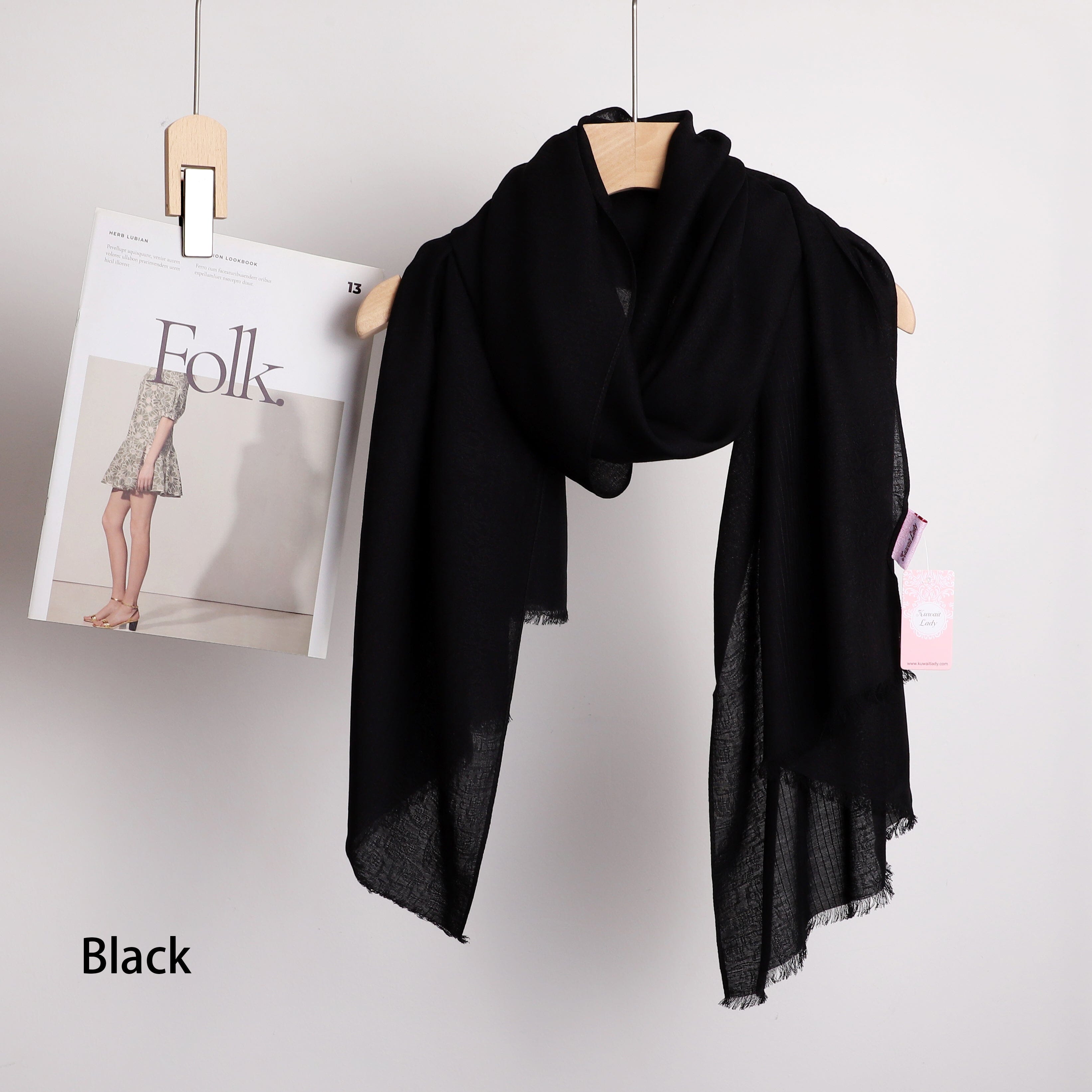Linen Jacquard Stripes Scarf