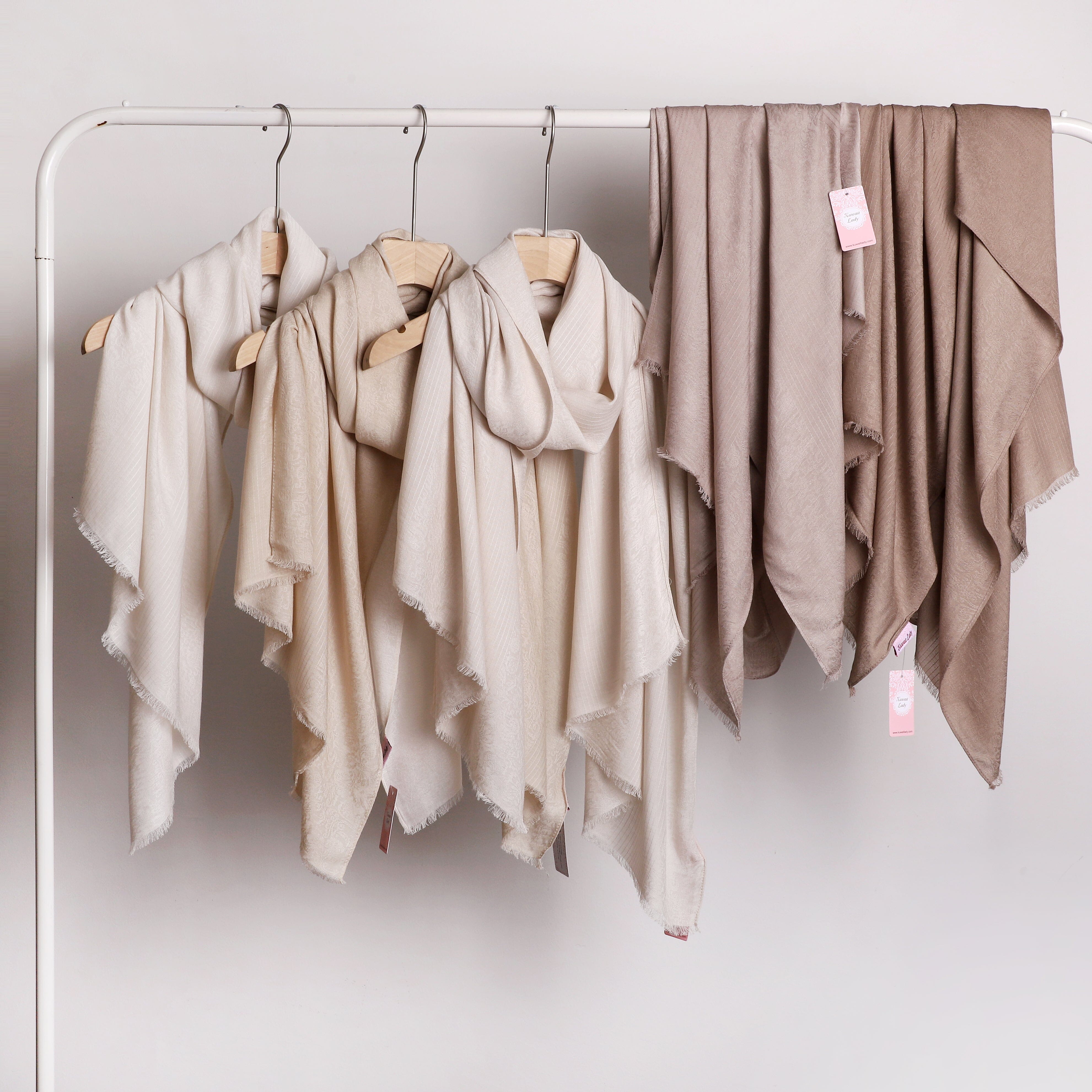 Linen Jacquard Stripes Scarf