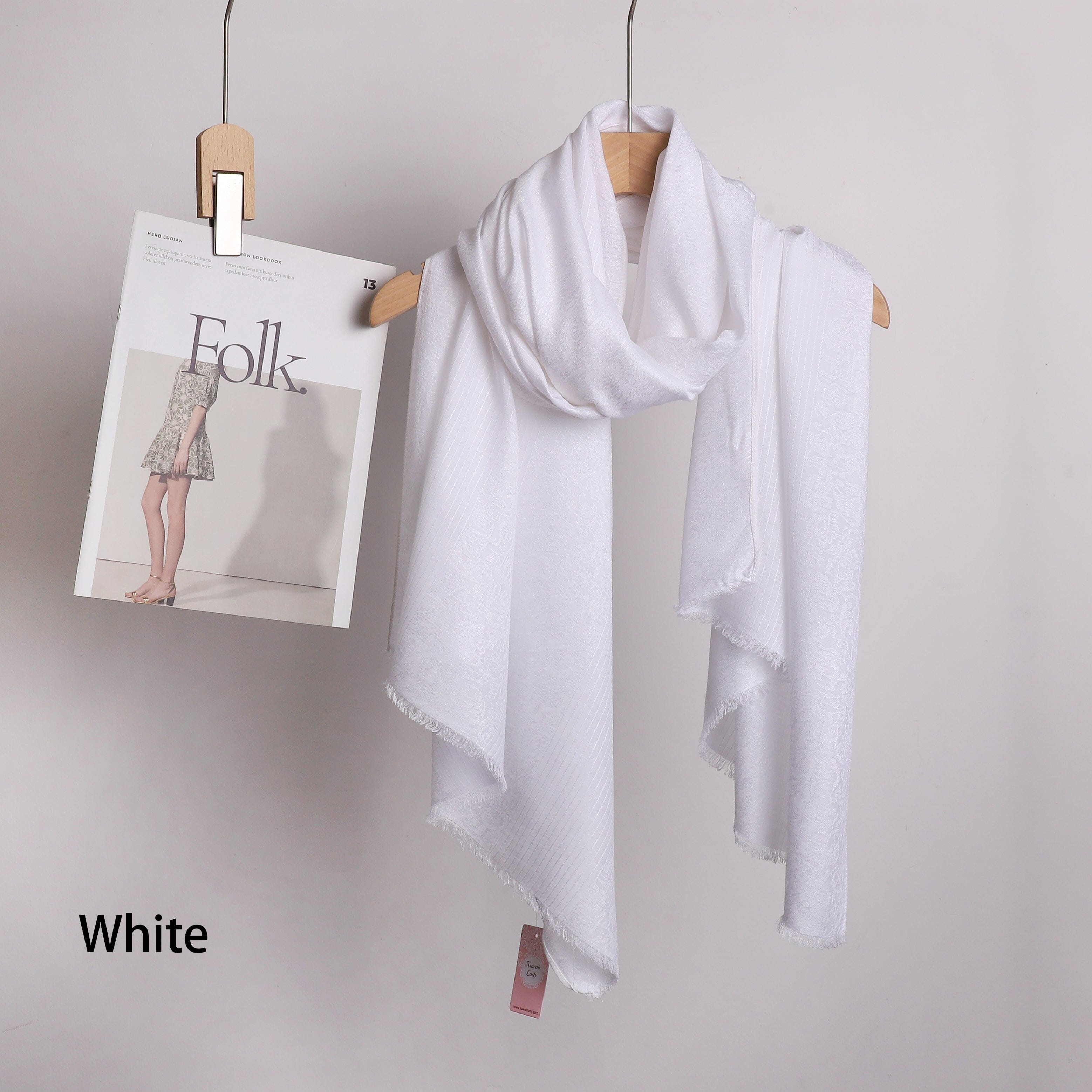 Linen Jacquard Stripes Scarf