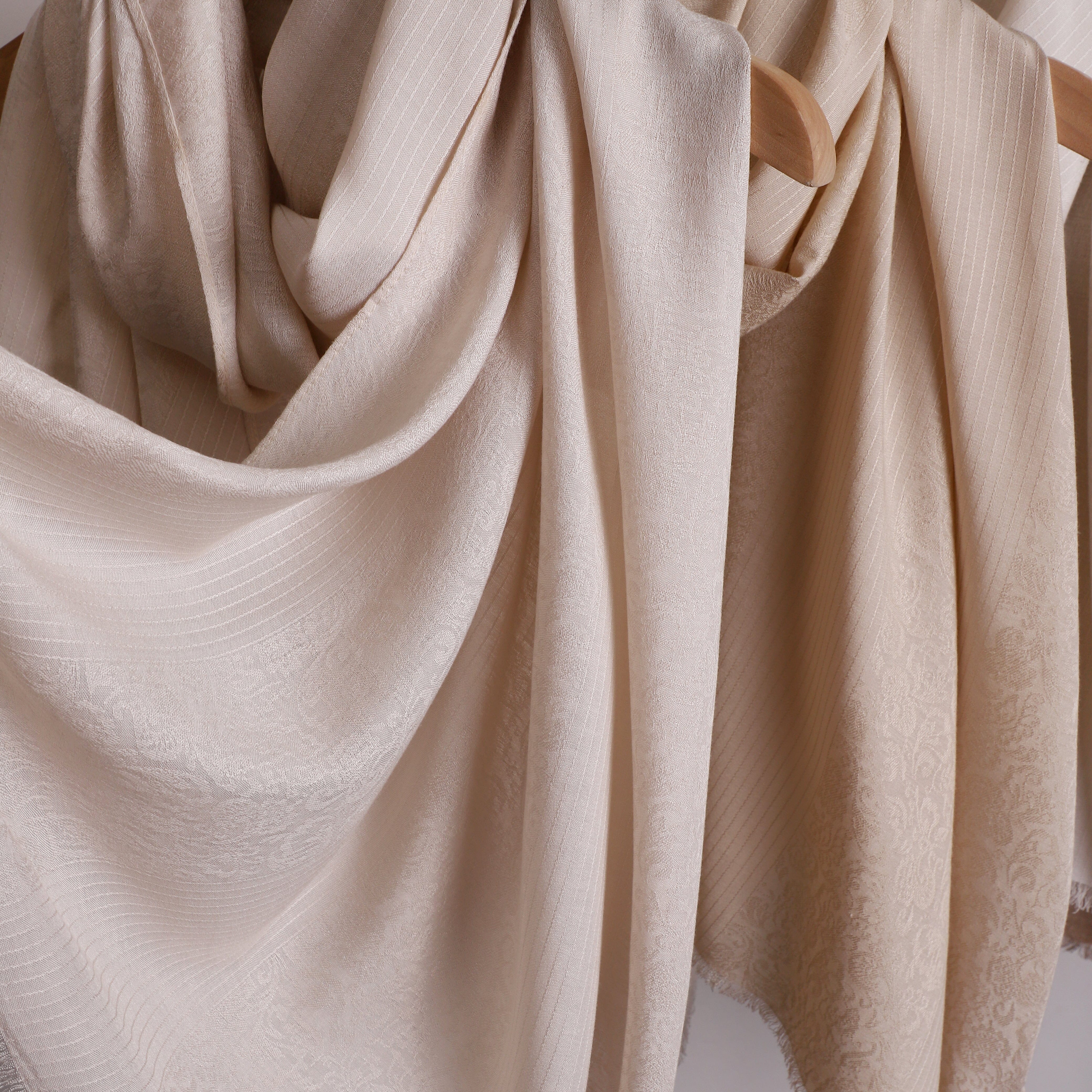 Linen Jacquard Stripes Scarf
