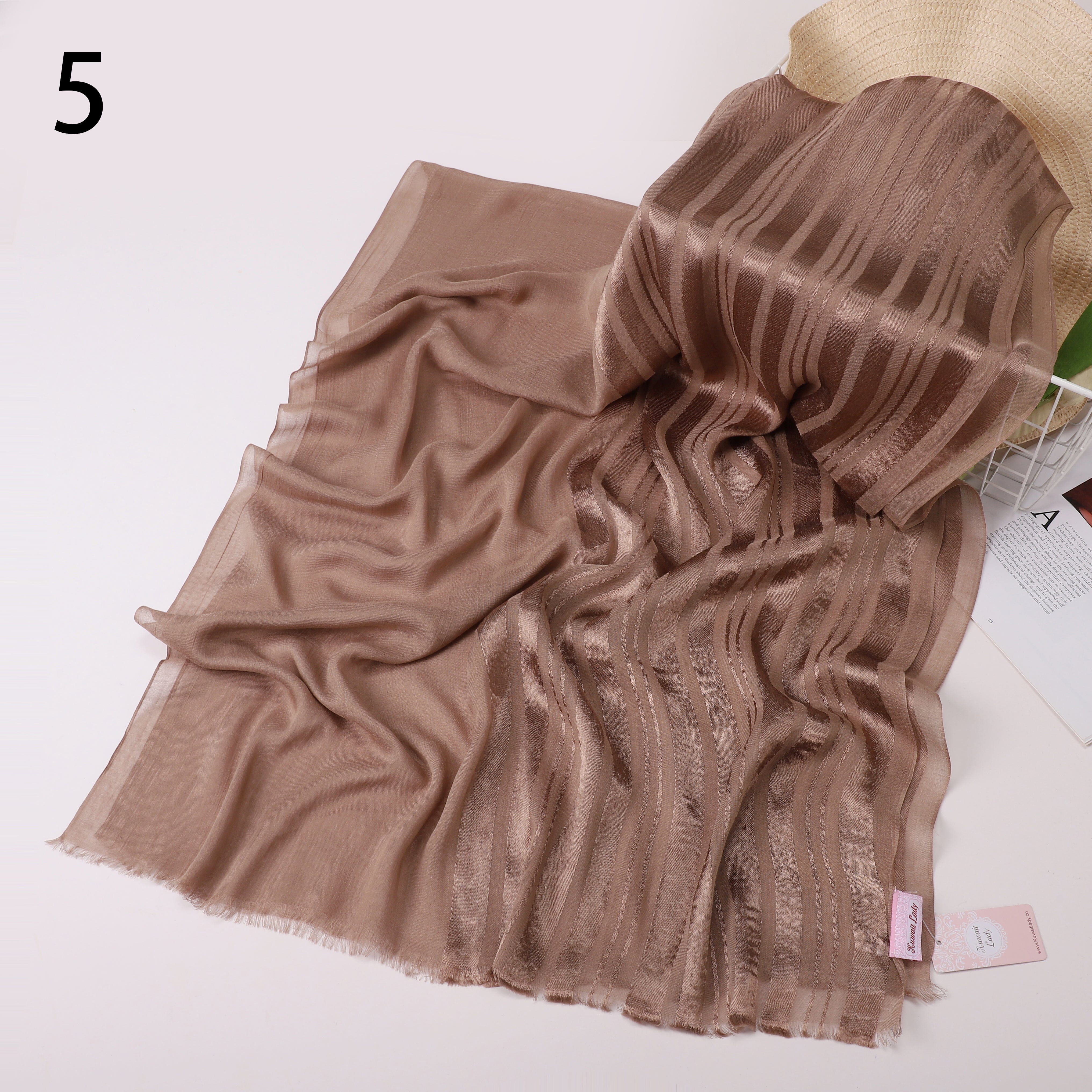Linen Satin Split Scarf