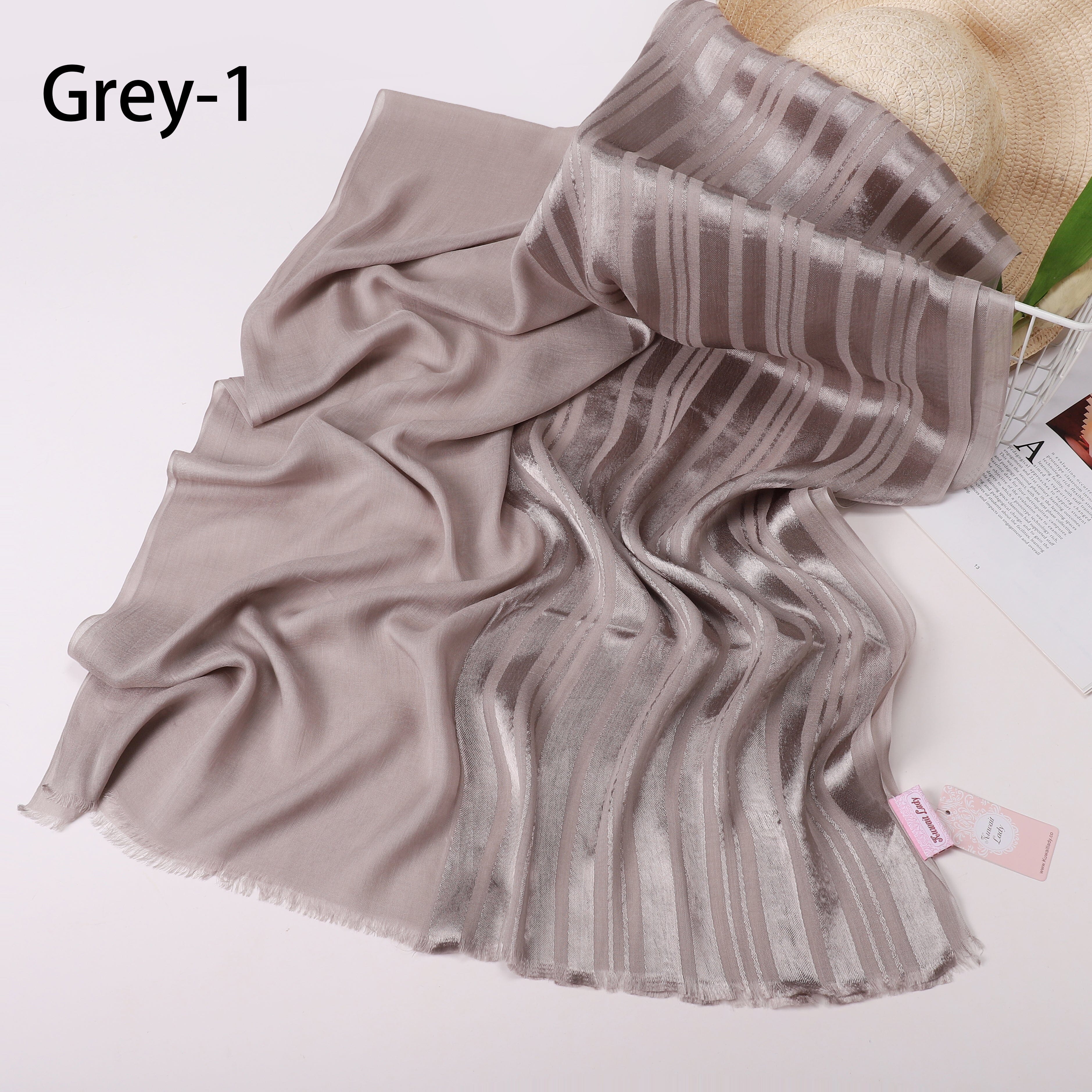 Linen Satin Split Scarf