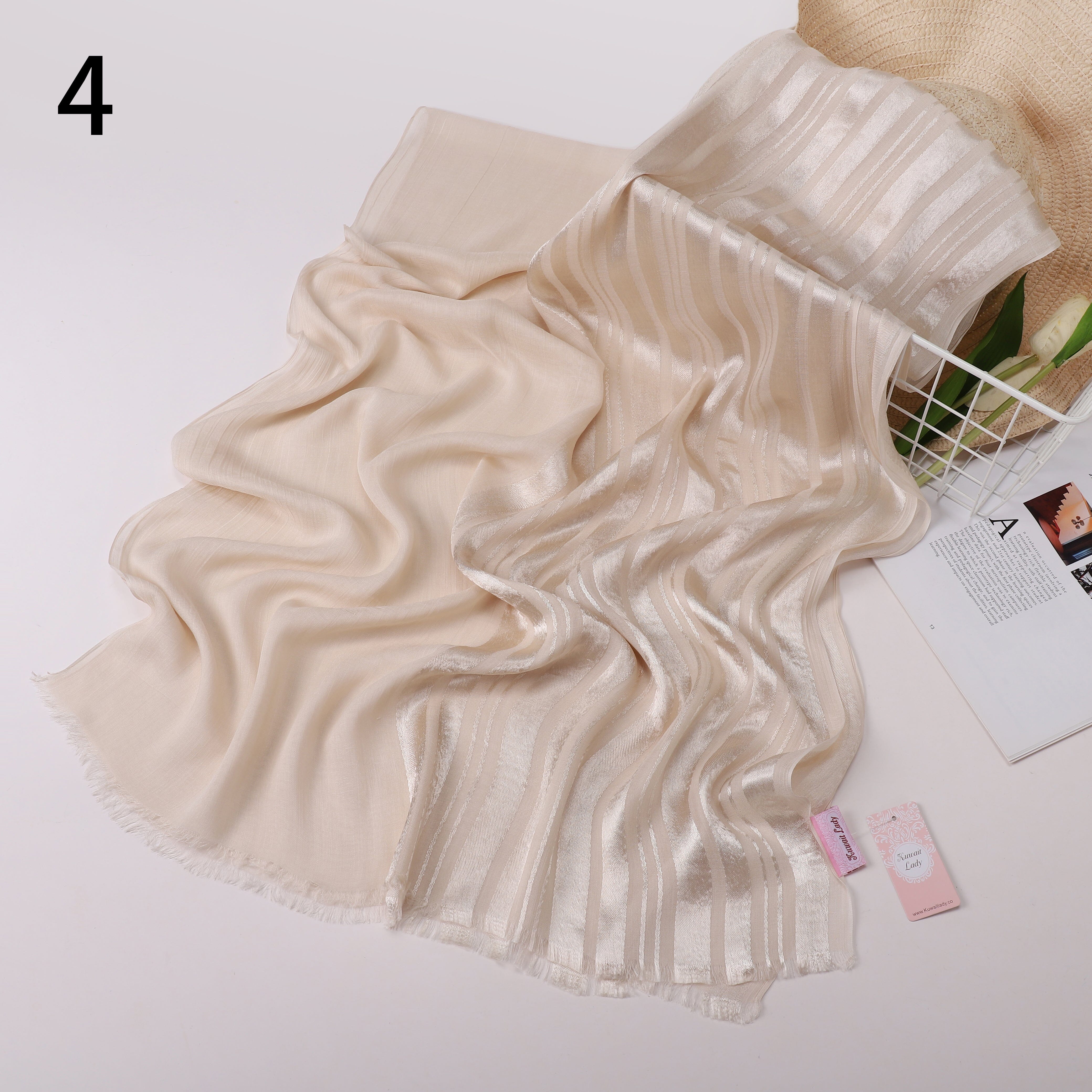 Linen Satin Split Scarf