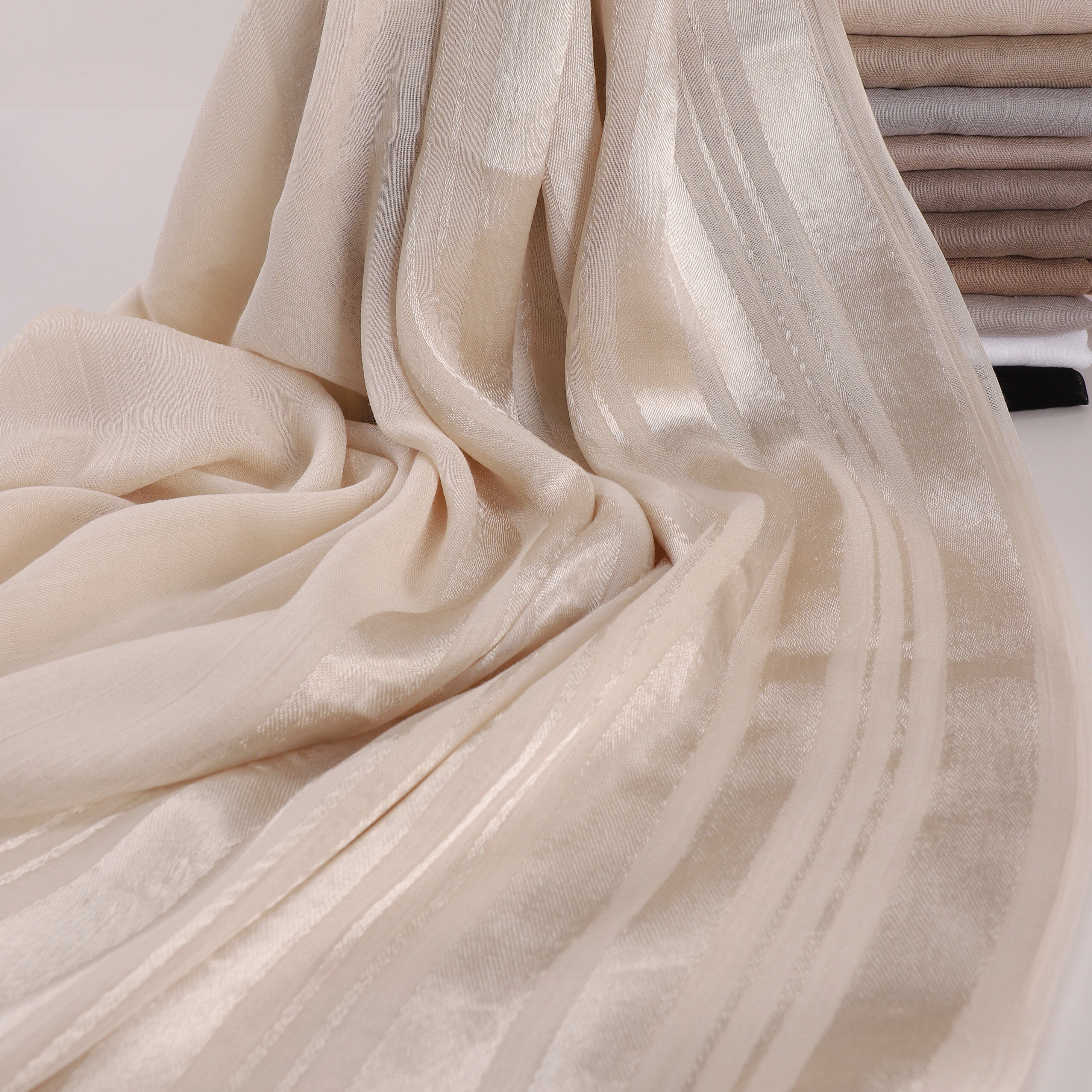 Linen Satin Split Scarf