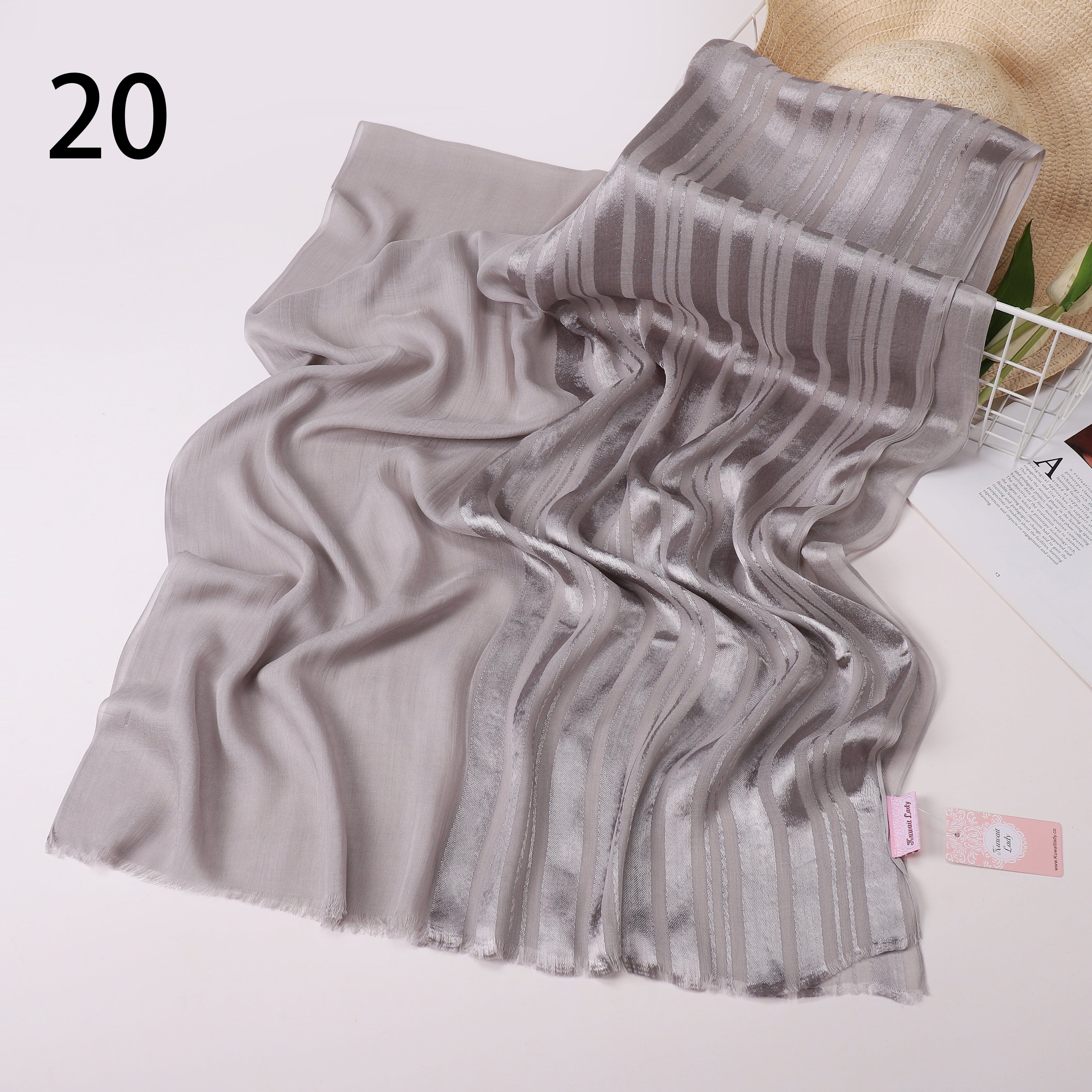 Linen Satin Split Scarf