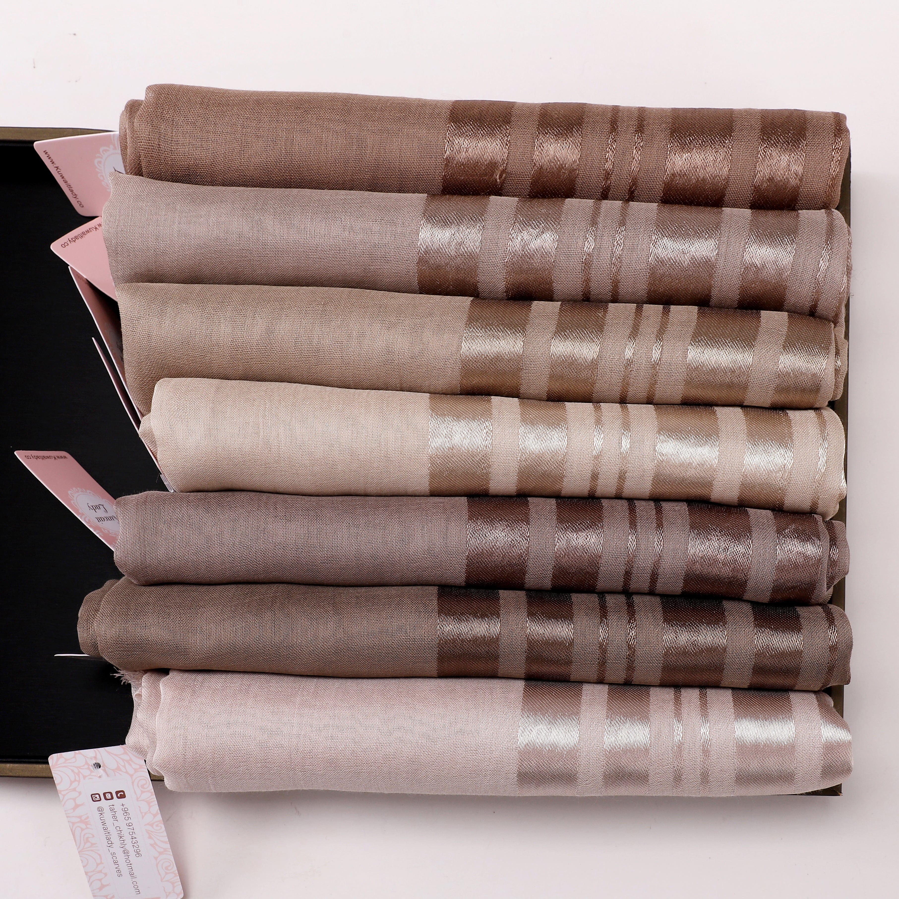 Linen Satin Split Scarf