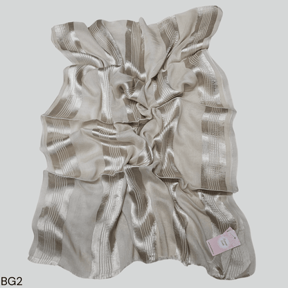 Linen Satin Stripes Scarf