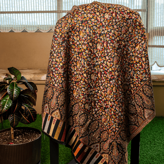 Mini Floral Kashmiri Shawl