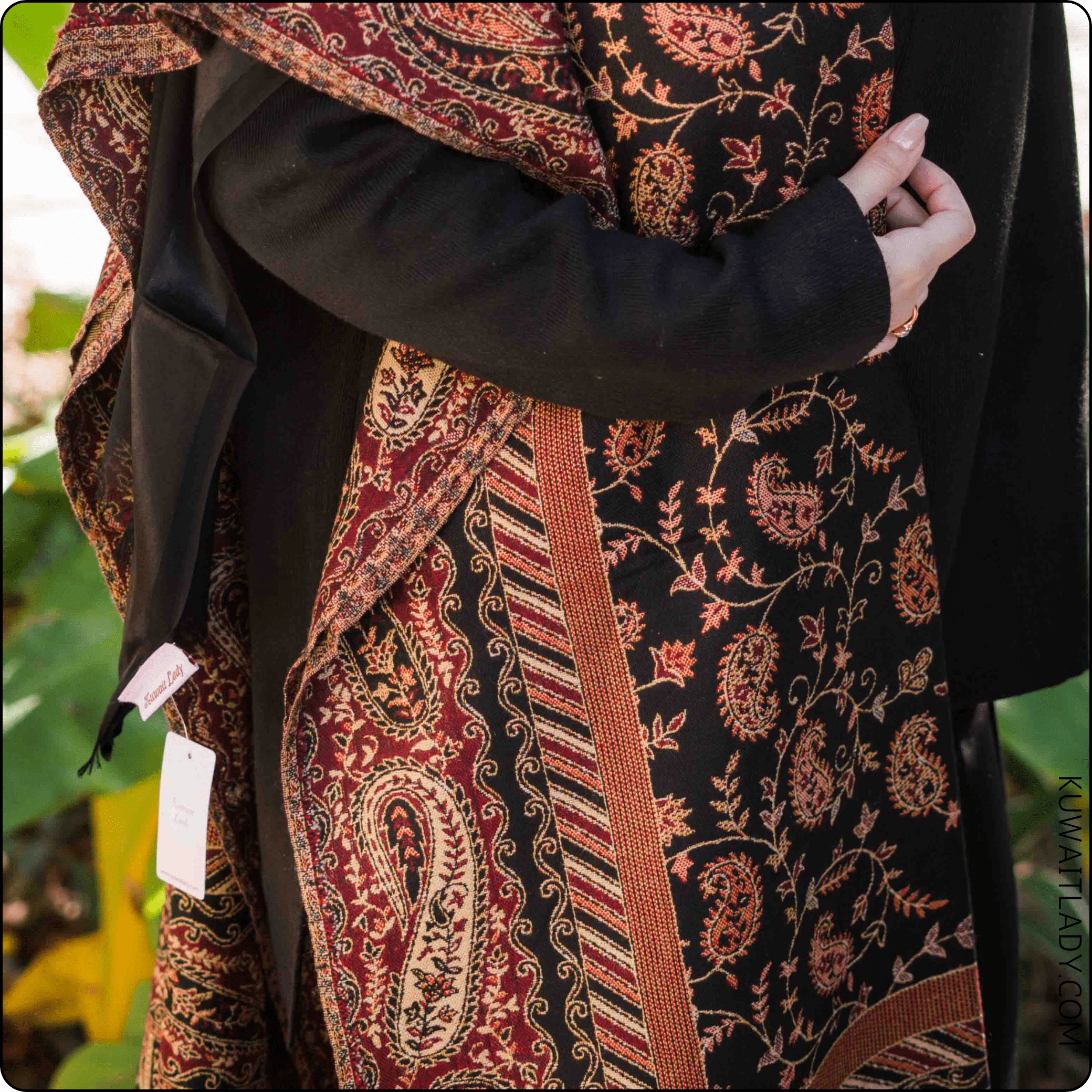 Mushroom Designed Kashmiri Shawl