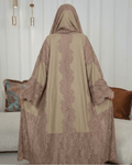 Premium Wool-Lace Beige-1 Bisht