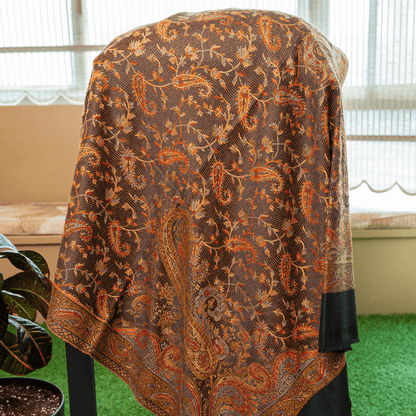 Rich Threadwork Pattern Shawl