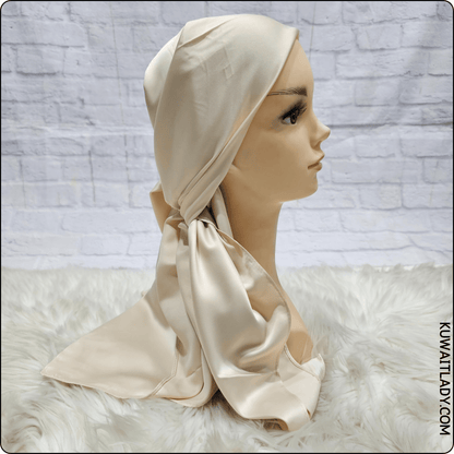 Satin Square Turban Hijab