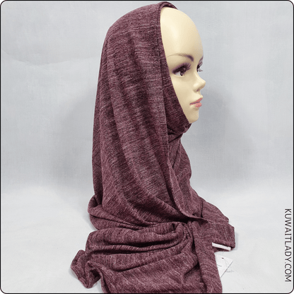 Self Textured Multi-Color Jersey Scarf