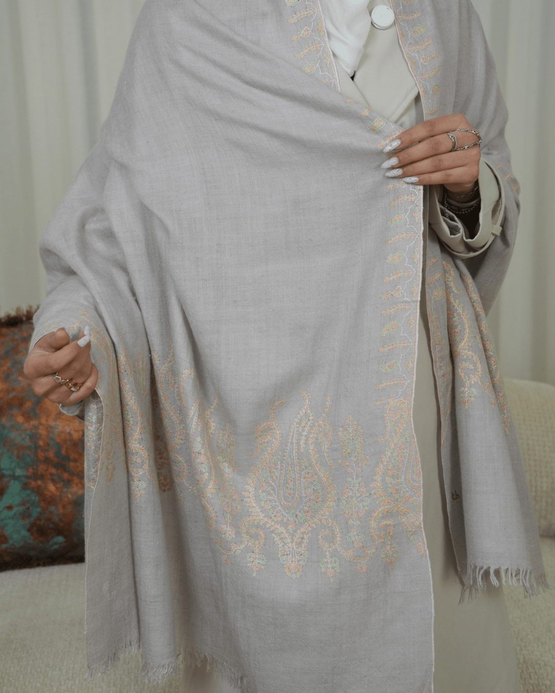 Shahi Karigar Premium Pashmina Handmade Shawl