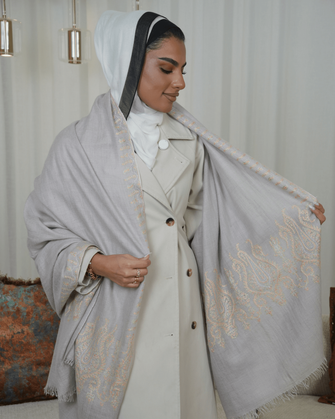 Shahi Karigar Premium Pashmina Handmade Shawl