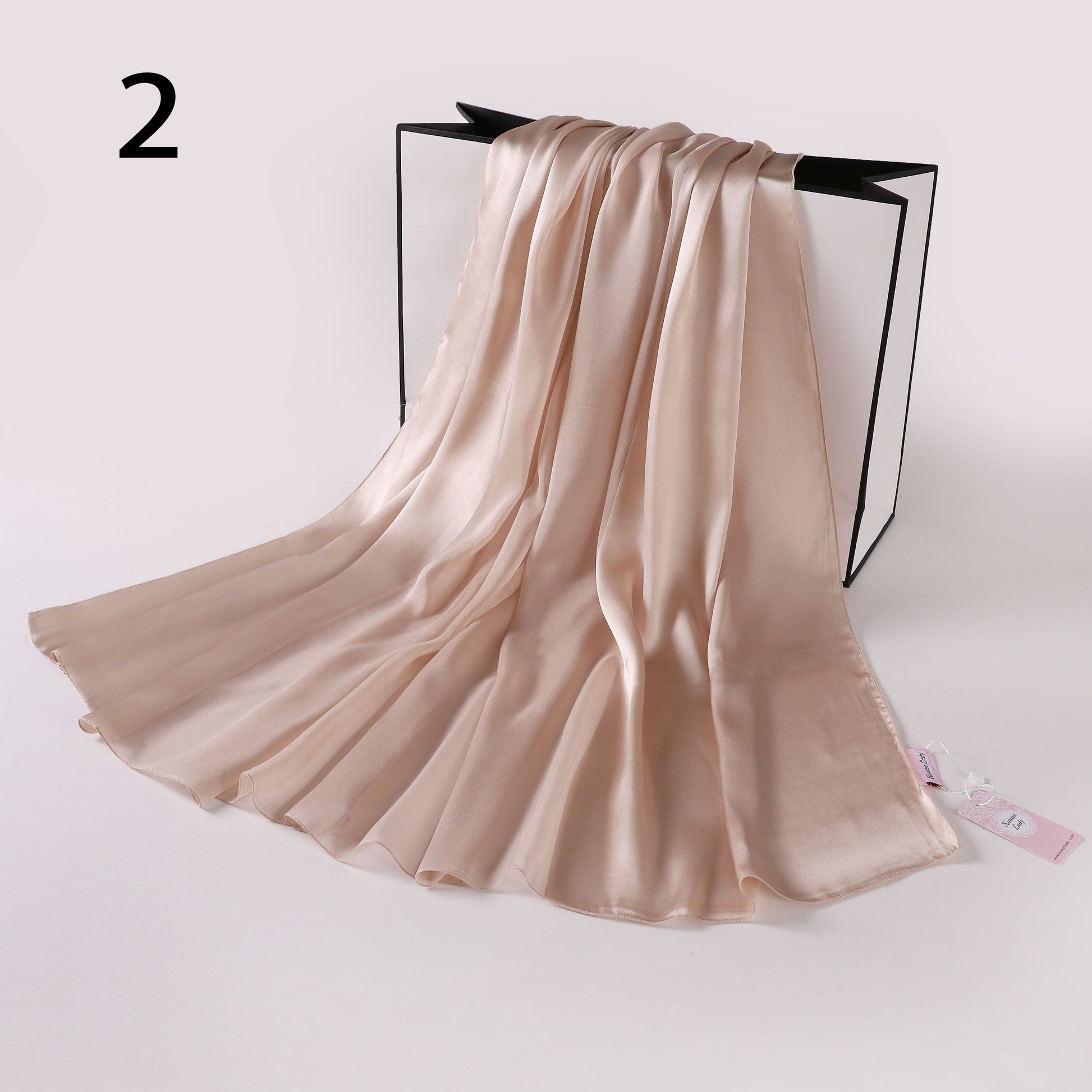 Silk-Satin Fusion Scarf