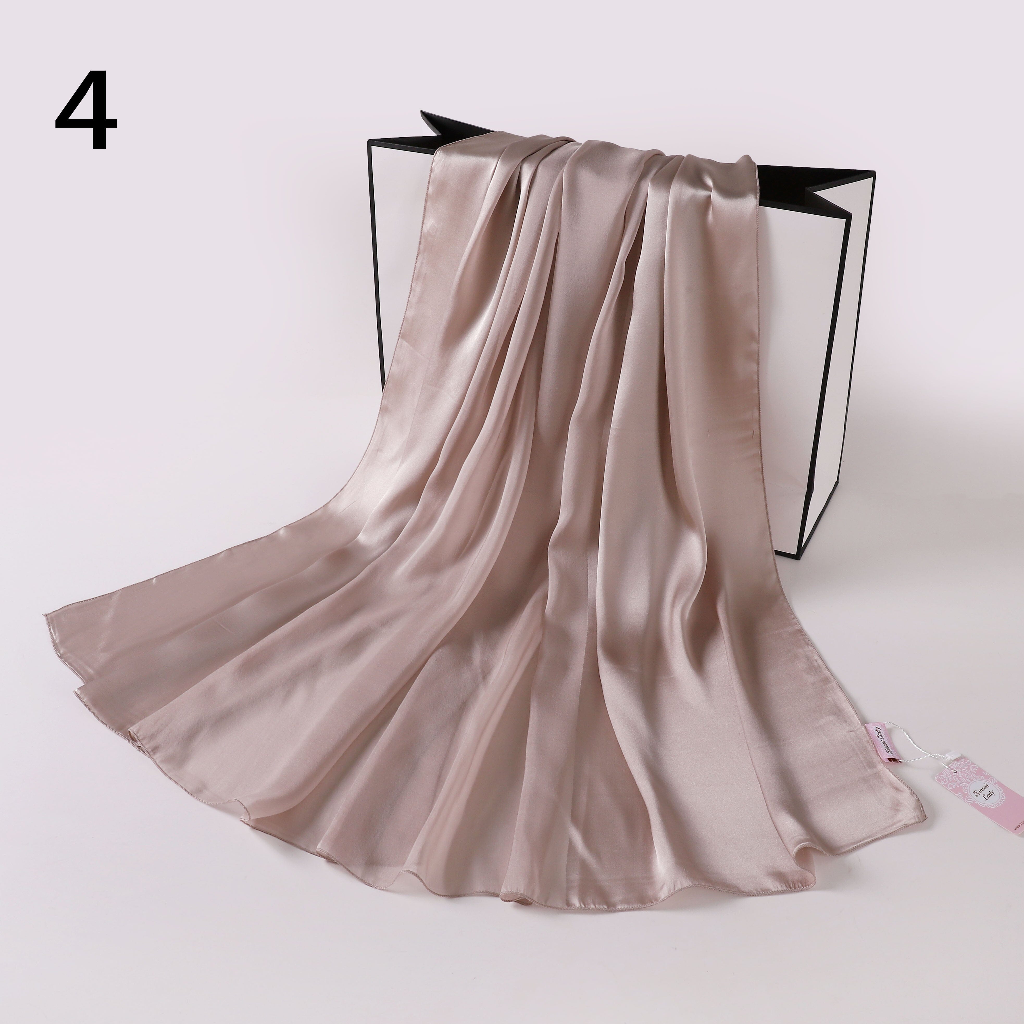 Silk-Satin Fusion Scarf