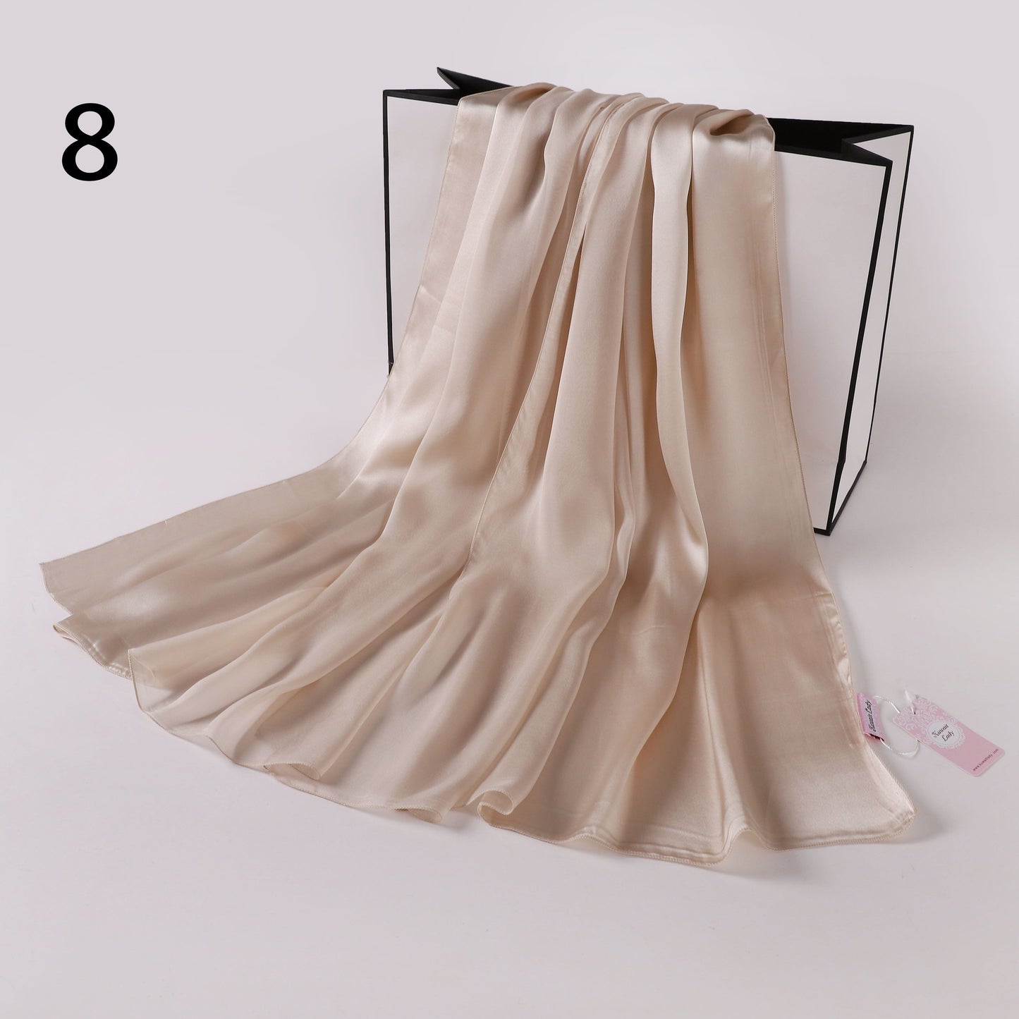 Silk-Satin Fusion Scarf