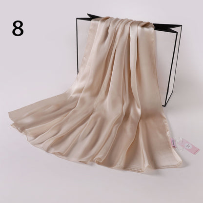 Silk-Satin Fusion Scarf