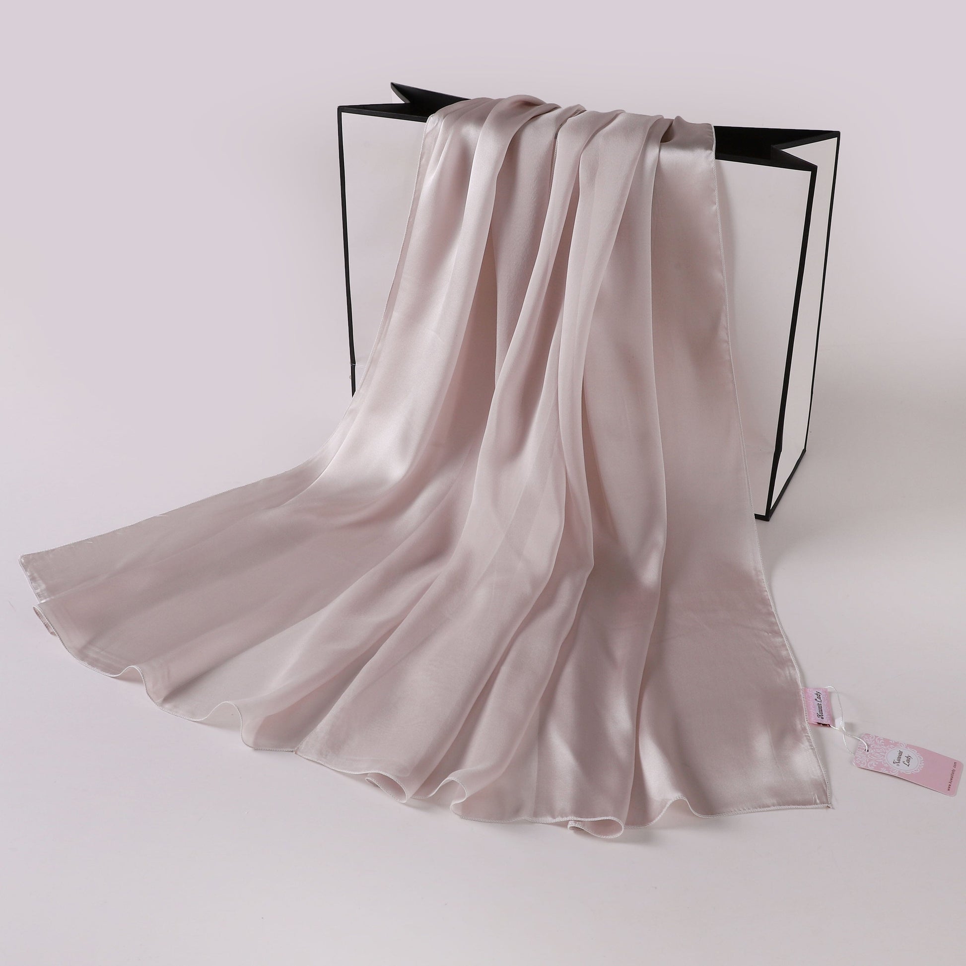 Silk-Satin Fusion Scarf