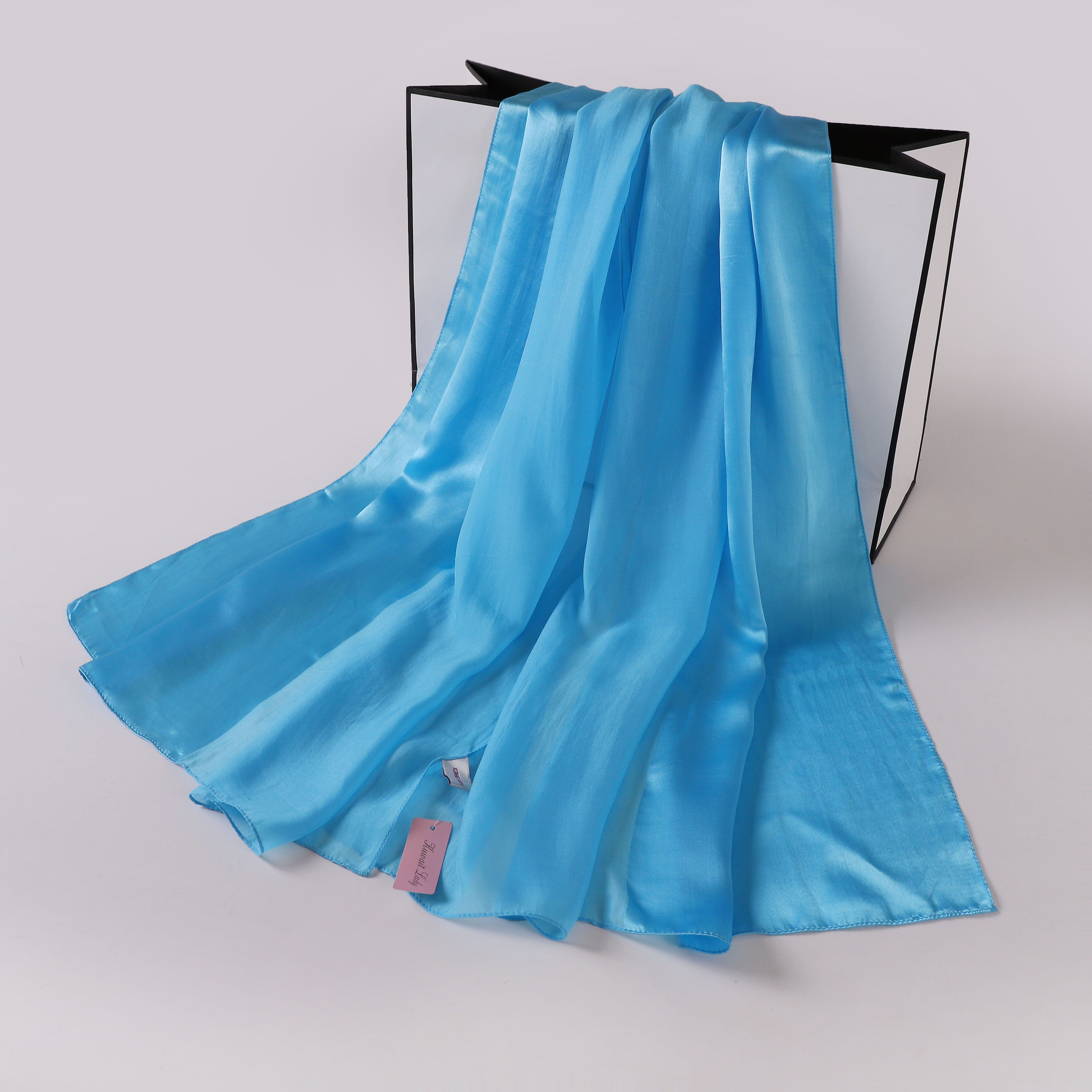 Silk-Satin Fusion Scarf