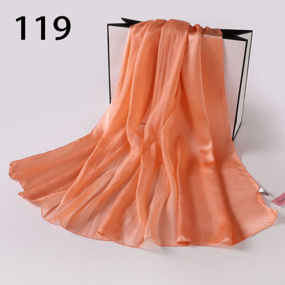 Silk-Satin Fusion Scarf