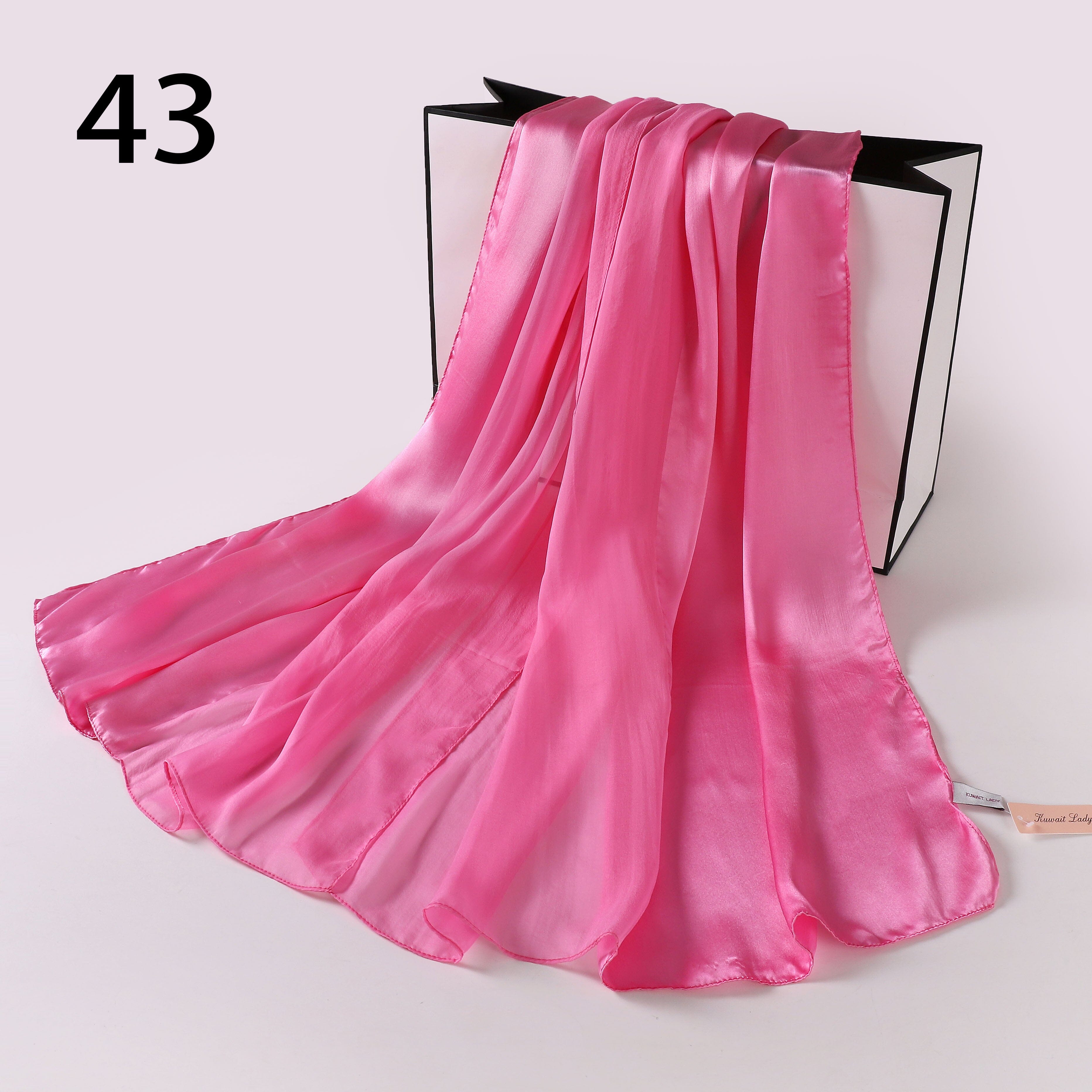 Silk-Satin Fusion Scarf