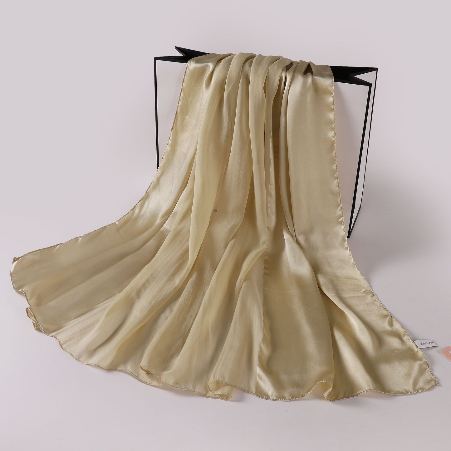 Silk-Satin Fusion Scarf