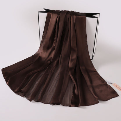 Silk-Satin Fusion Scarf