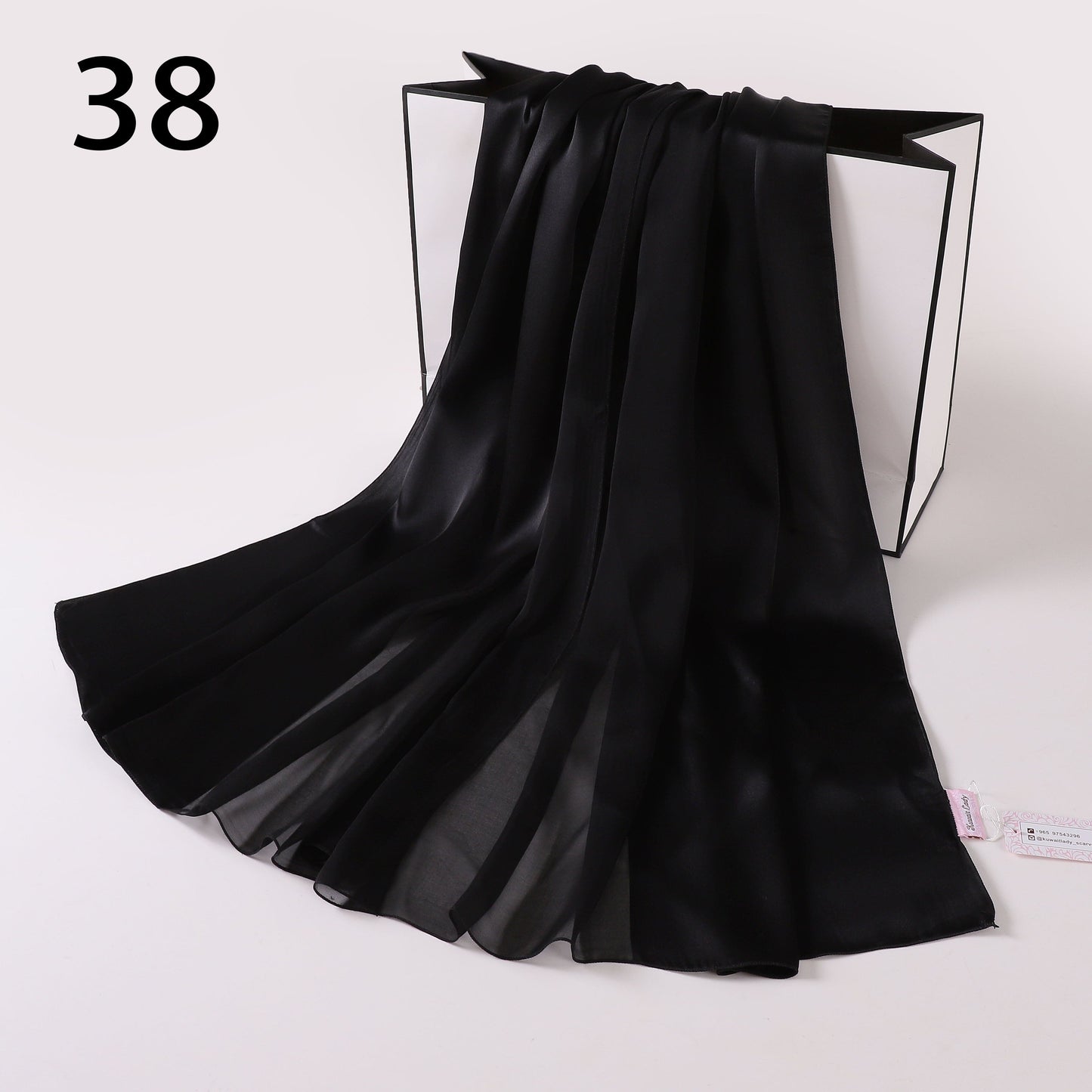 Silk-Satin Fusion Scarf