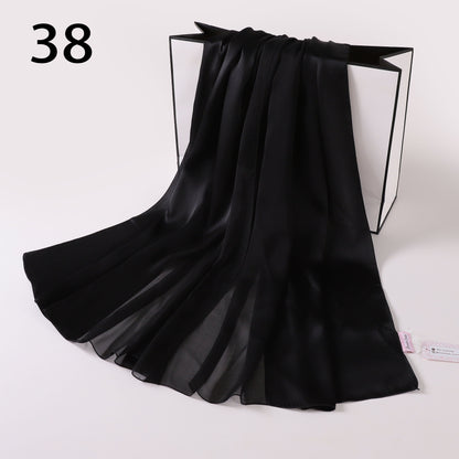 Silk-Satin Fusion Scarf