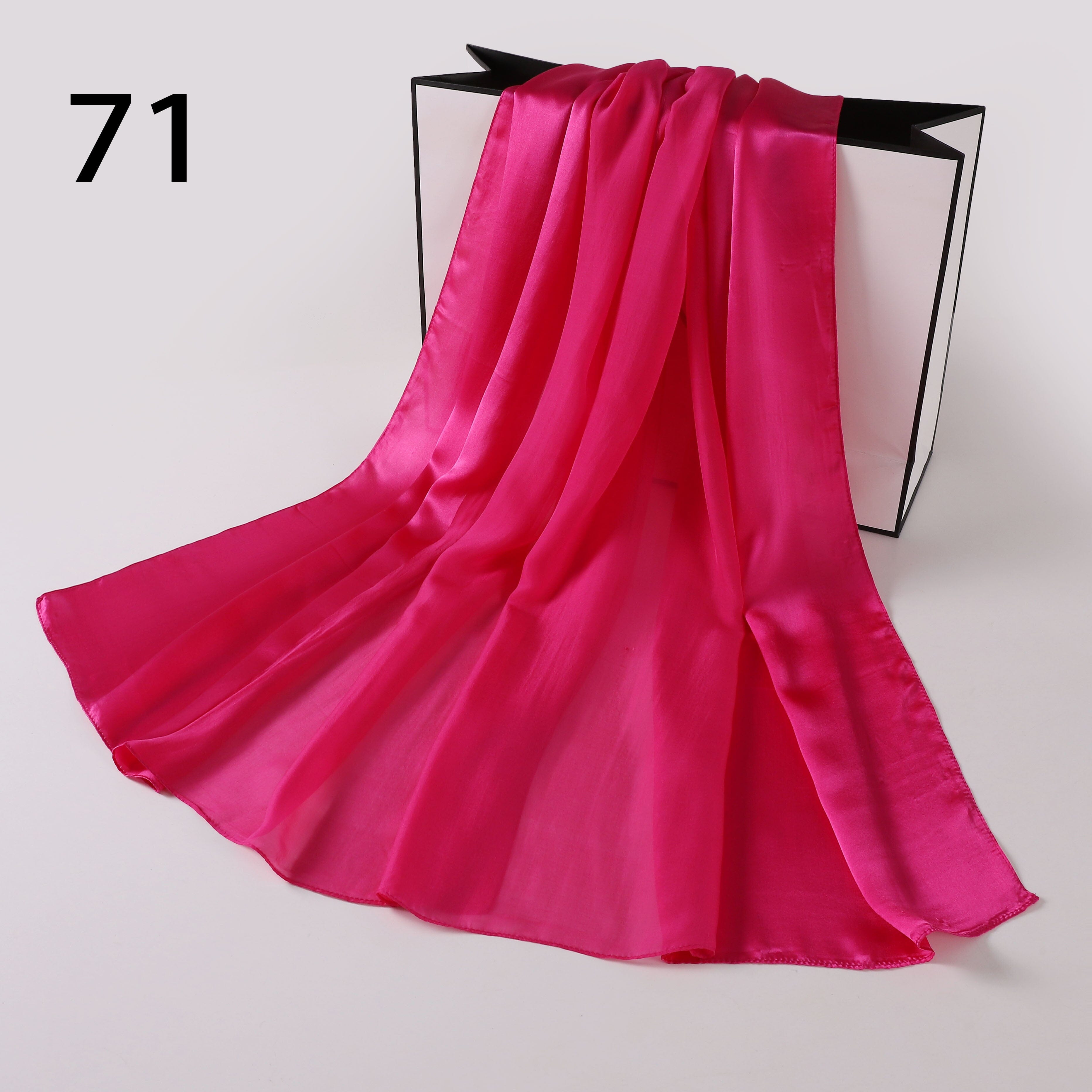 Silk-Satin Fusion Scarf