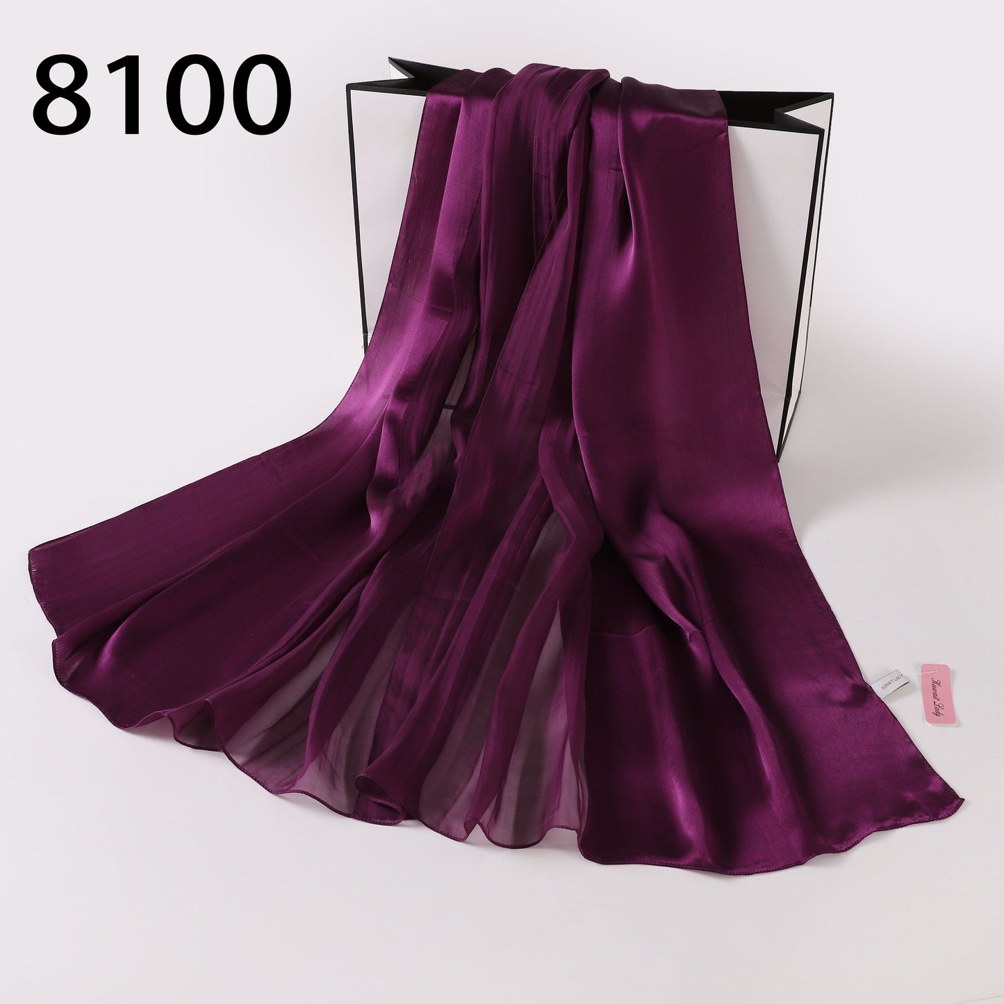 Silk-Satin Fusion Scarf