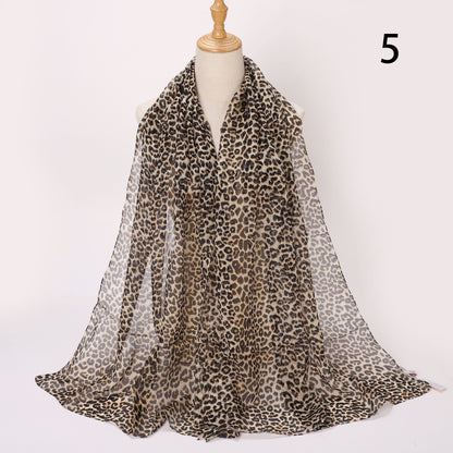 Silk Tiger Print Scarf