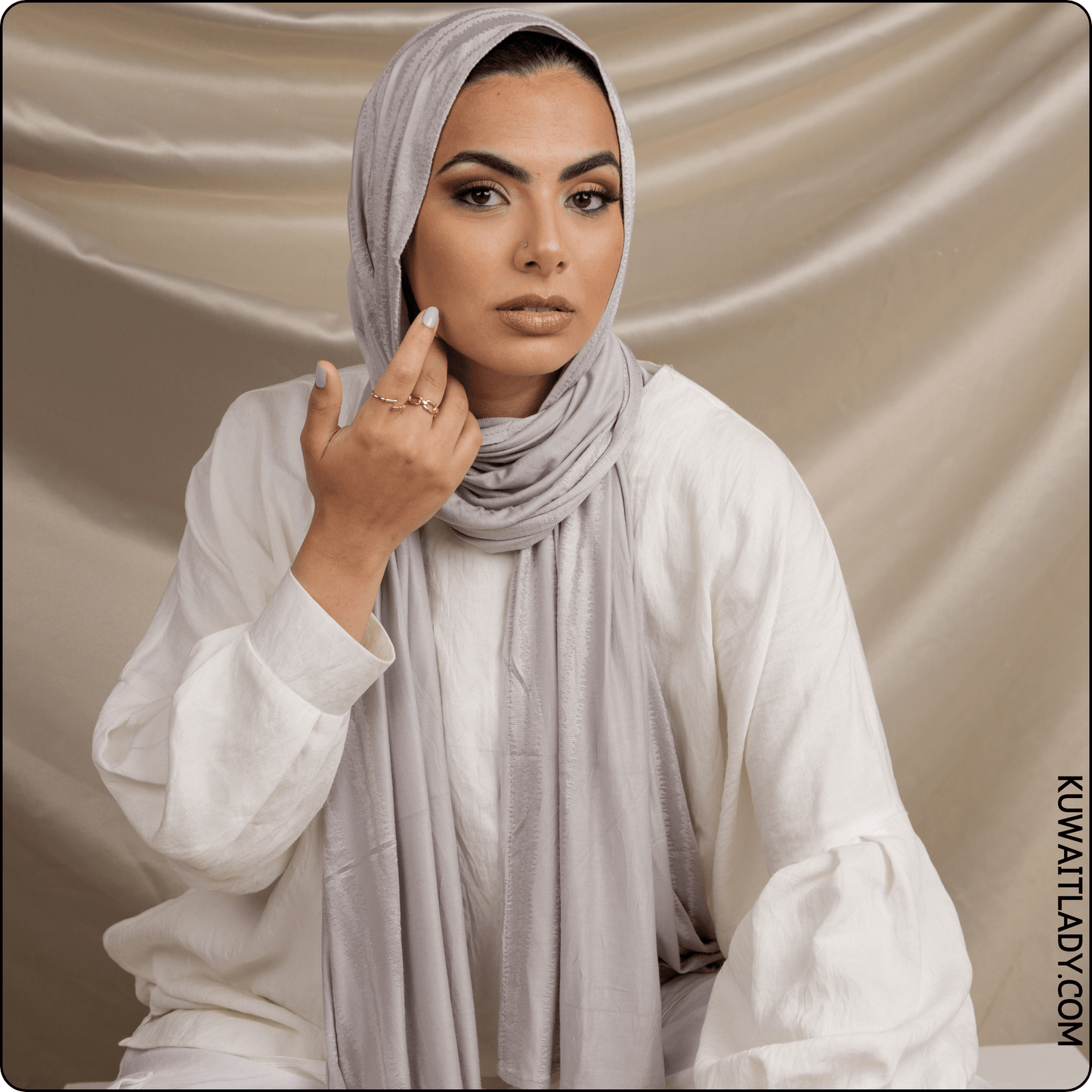 Snake Print Cotton Scarf