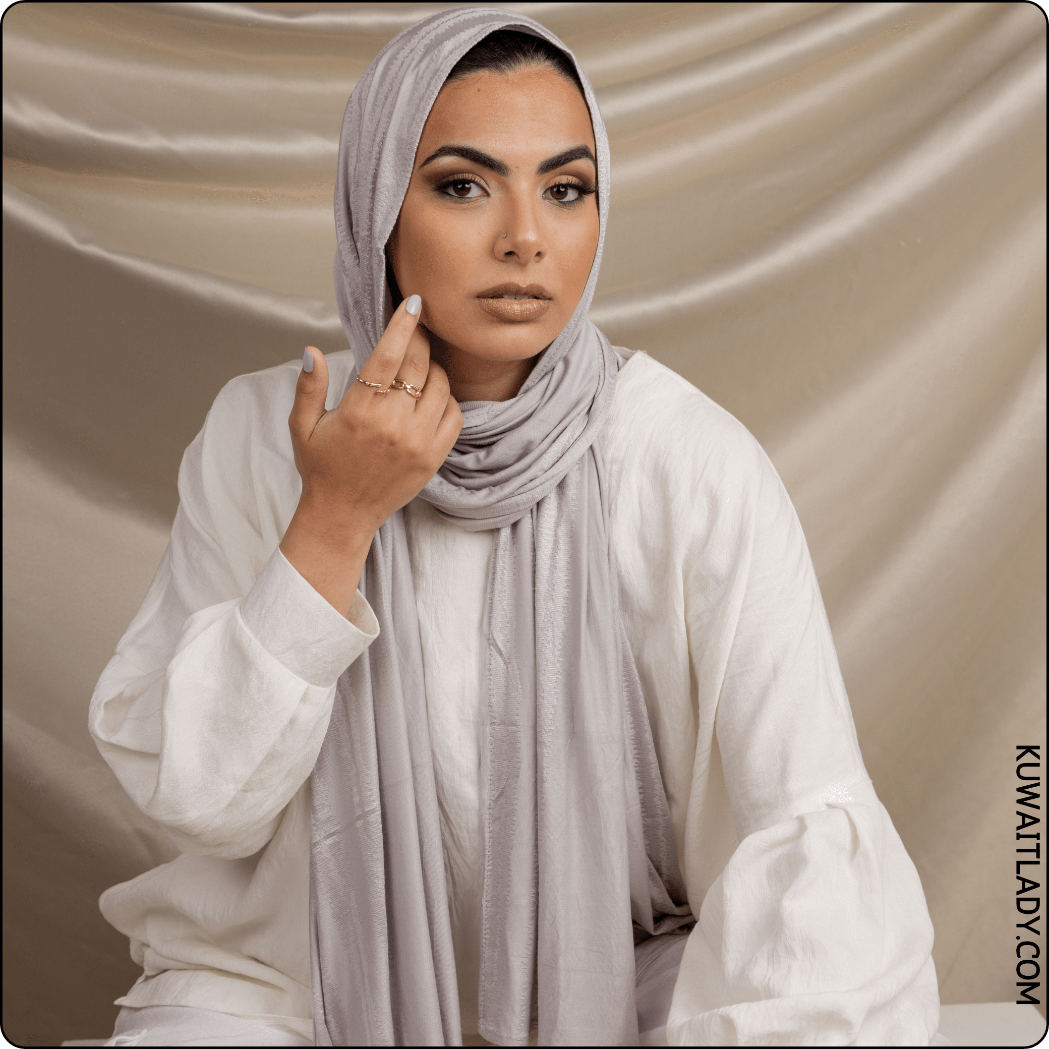 Snake Print Cotton Scarf