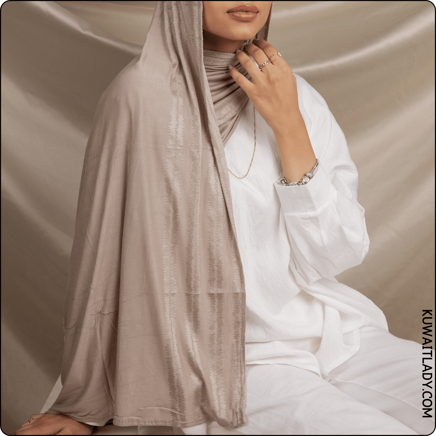 Snake Print Cotton Scarf