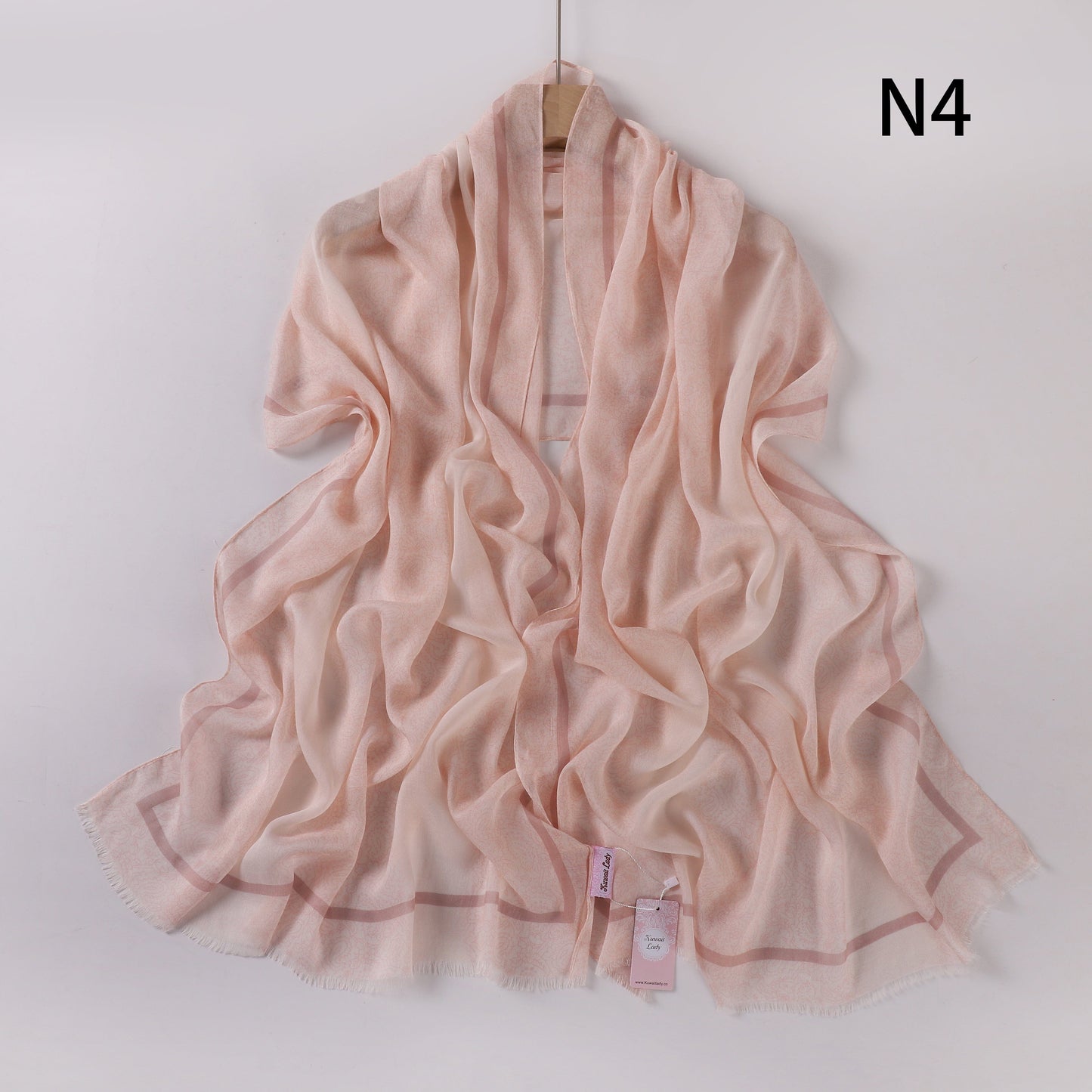 Soft Swirl Linen Printed Scarf