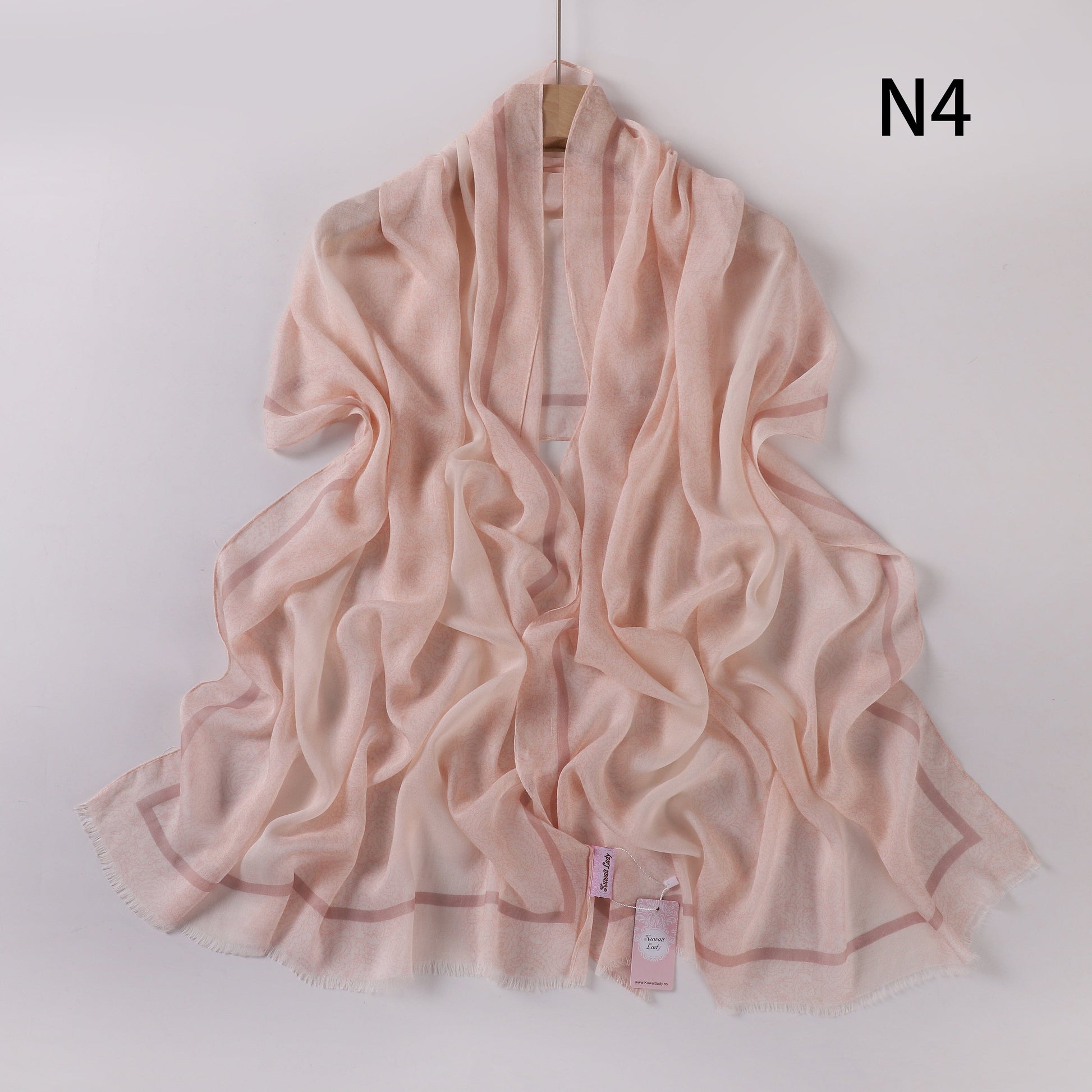 Soft Swirl Linen Printed Scarf