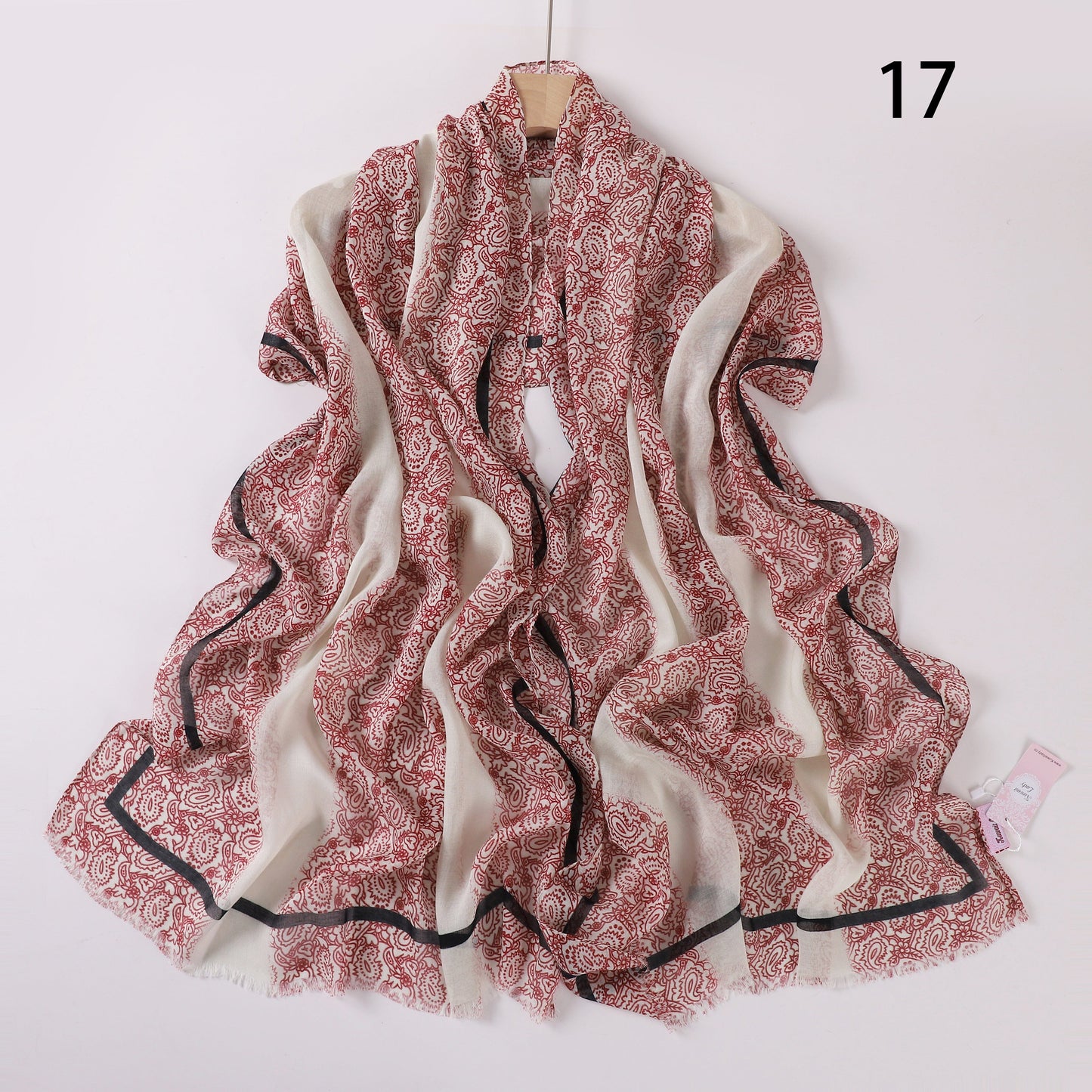 Soft Swirl Linen Printed Scarf