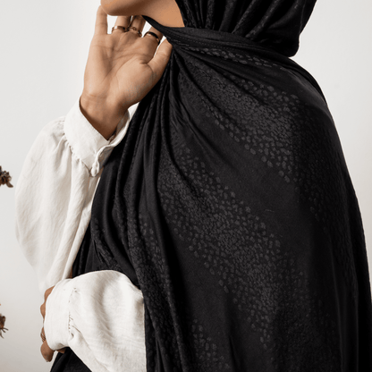 Spotted Cotton Stretch Scarf