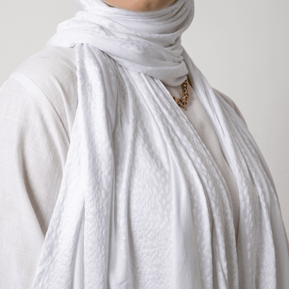 Spotted Cotton Stretch Scarf