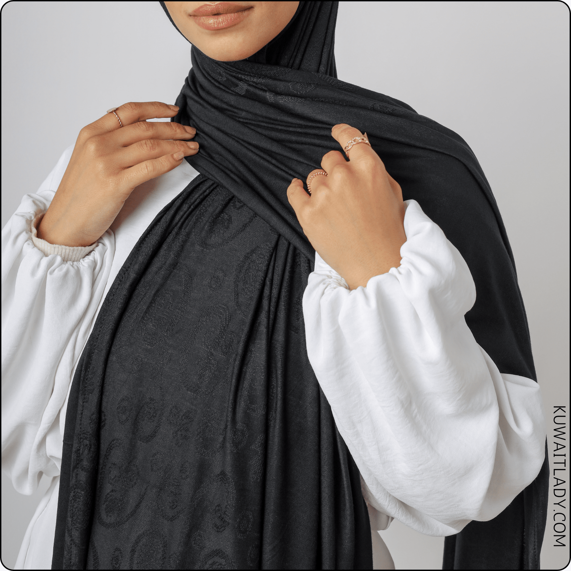 Spring Symphony Jacquard Cotton Scarf