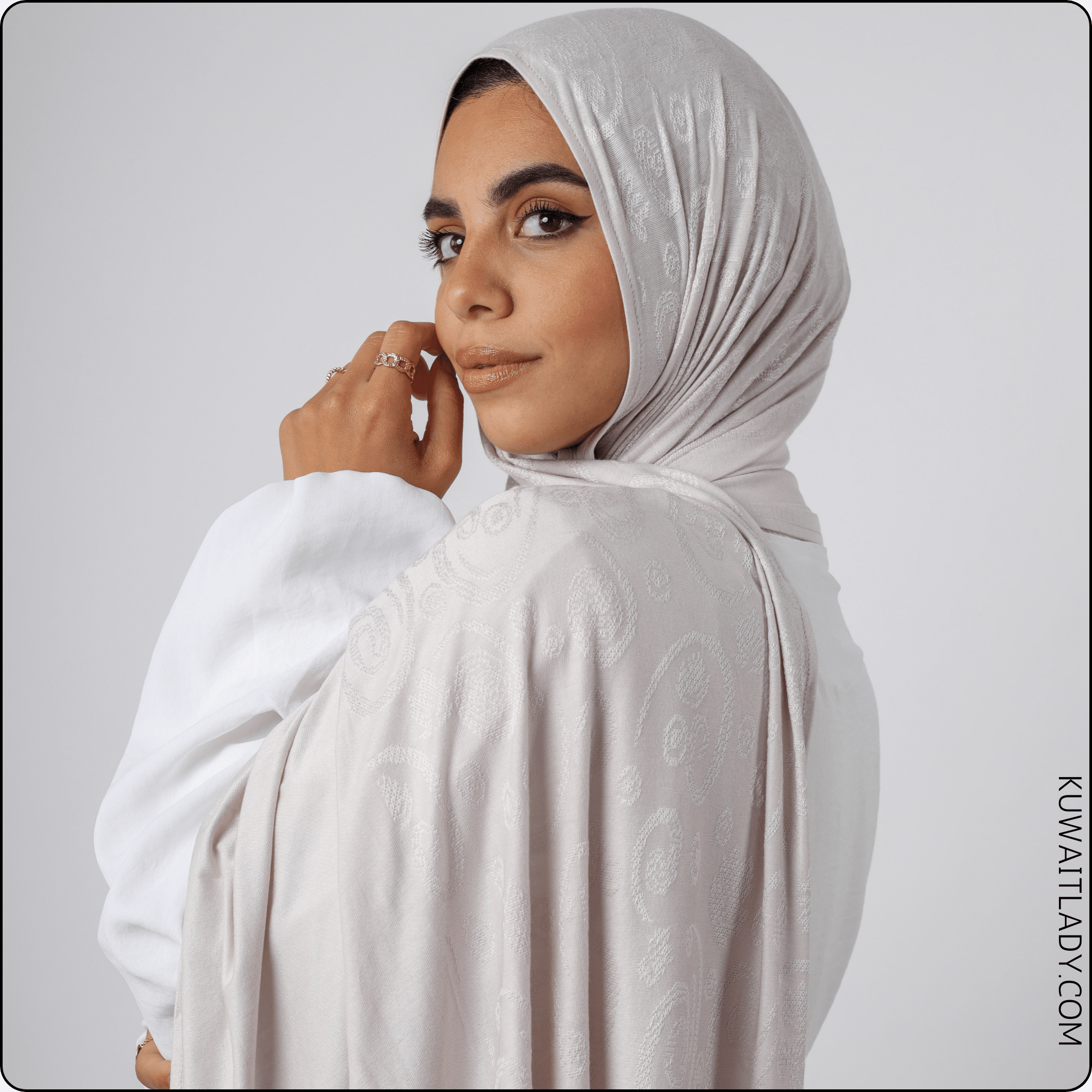 Spring Symphony Jacquard Cotton Scarf