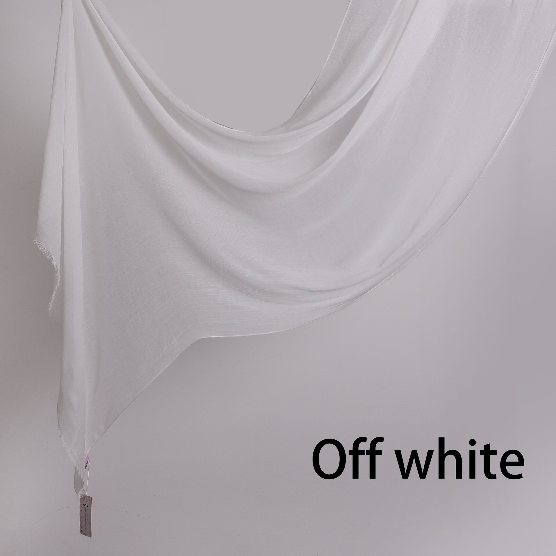 Threaded Linen Plain Khafeef Scarf