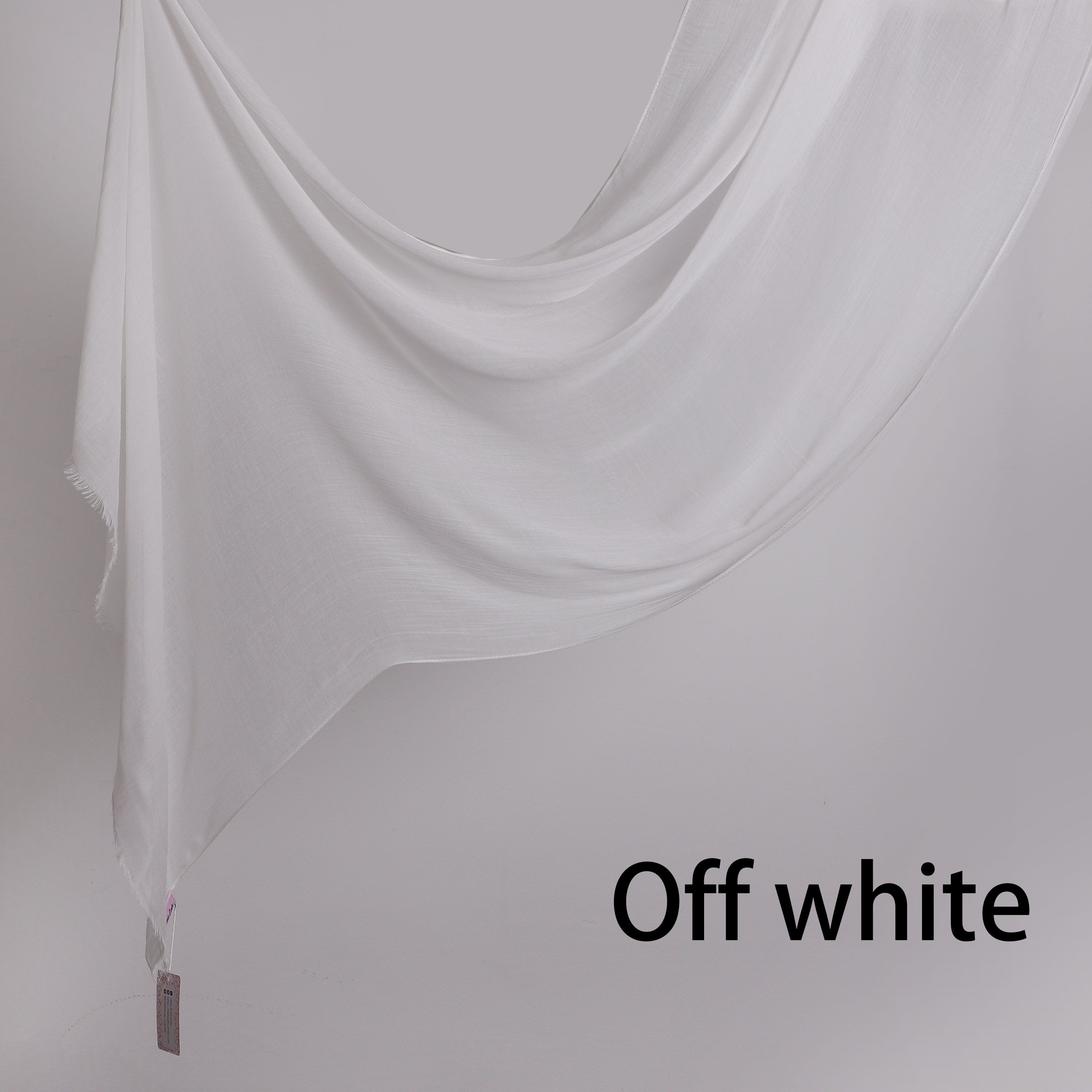 Threaded Linen Plain Khafeef Scarf