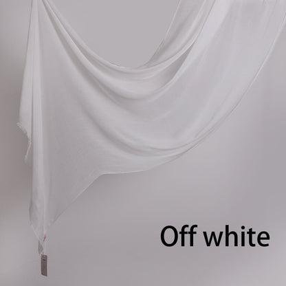 Threaded Linen Plain Khafeef Scarf