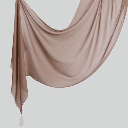 Threaded Linen Plain Khafeef Scarf