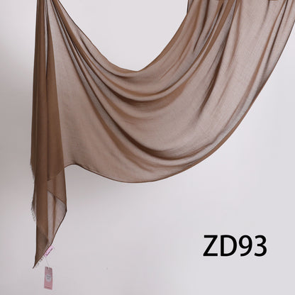 Threaded Linen Plain Khafeef Scarf